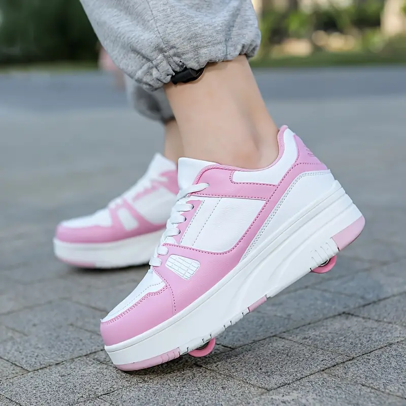 Γυναικεία sneakers με χοντρή σόλα και ρυθμιζόμενο κλείσιμο