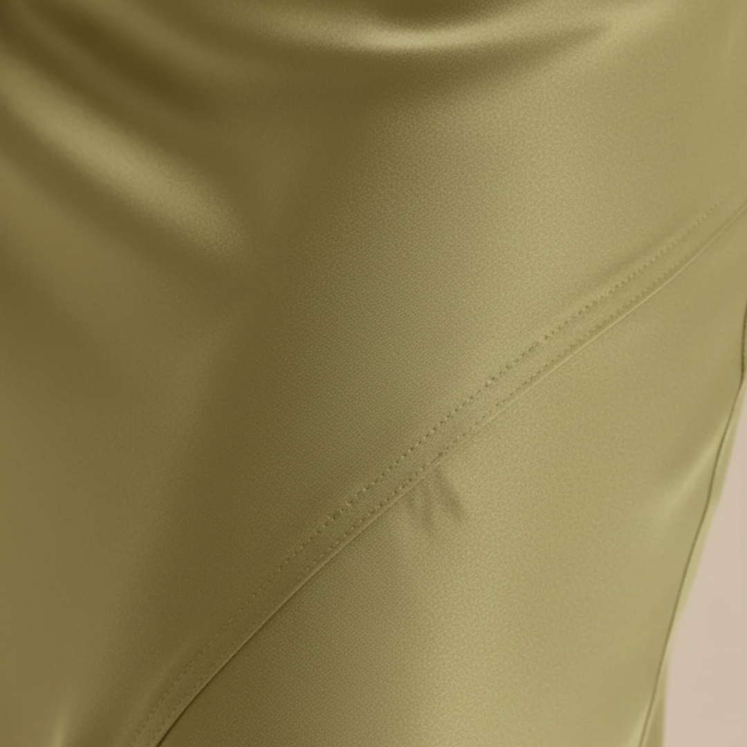Women's Long Satin Skirt
