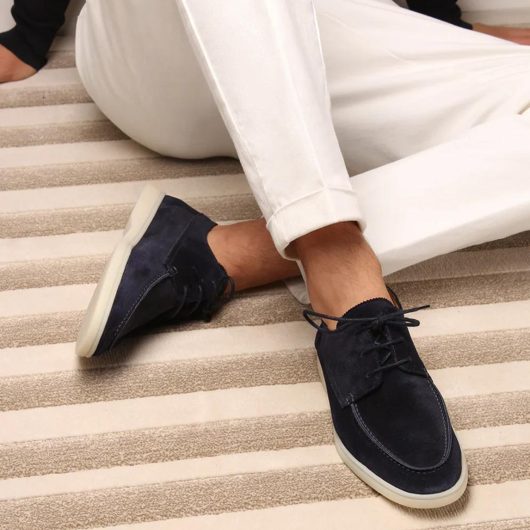 Premium men's suede moccasins