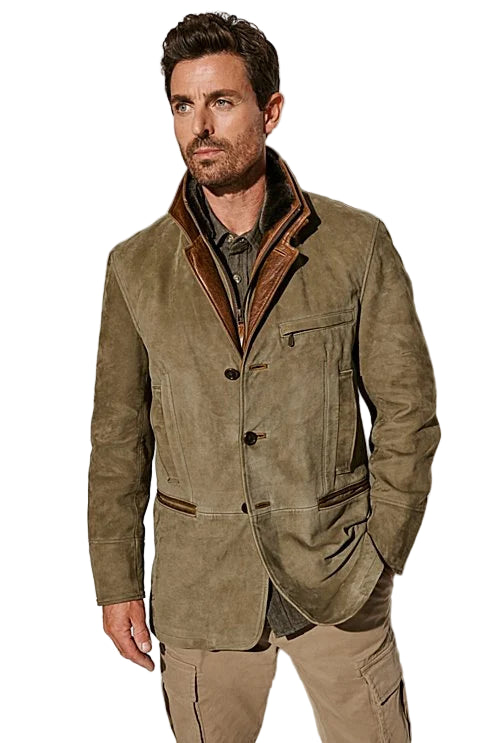 Men's vintage khaki jacket