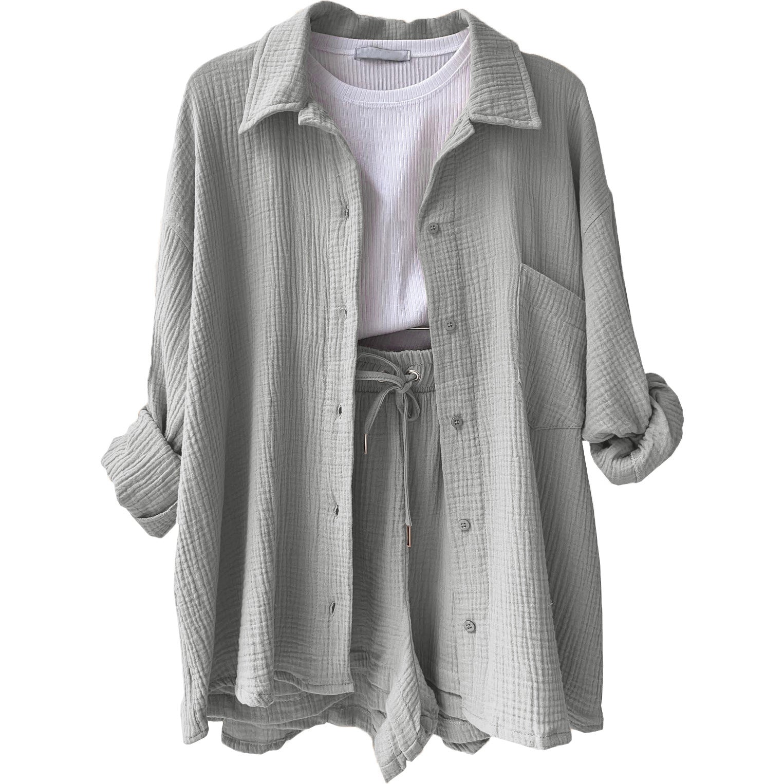 Two-Piece Summer Set | Women's Shirt and Shorts