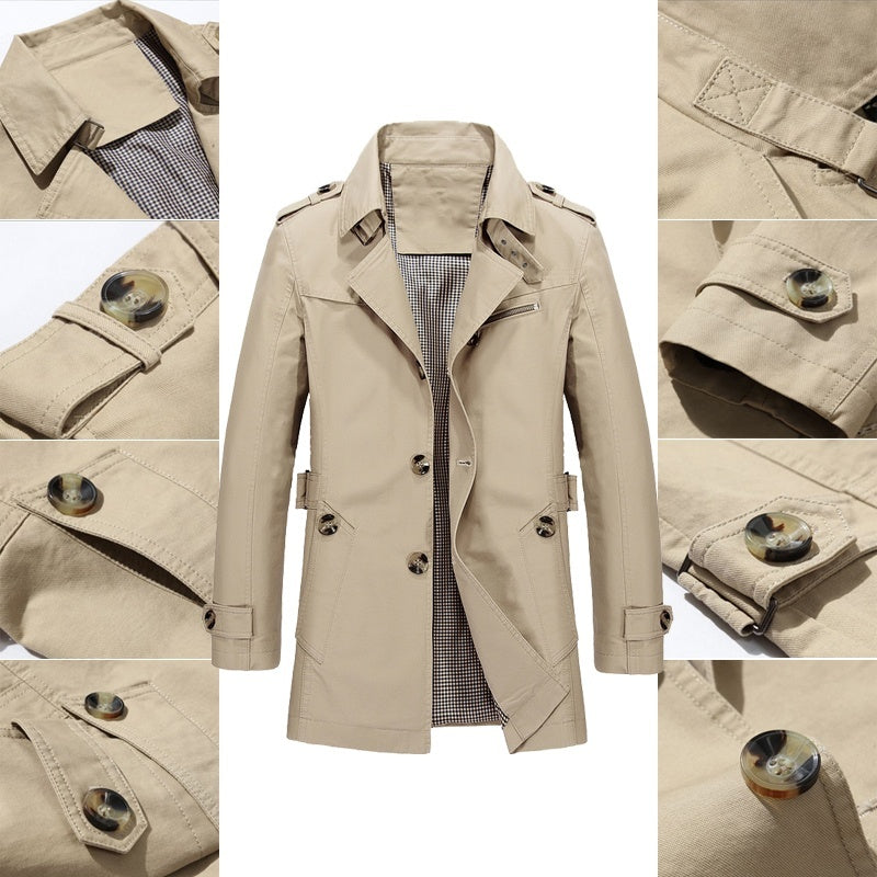 Enzo - Giacca Windbreaker con Fodera in Pile