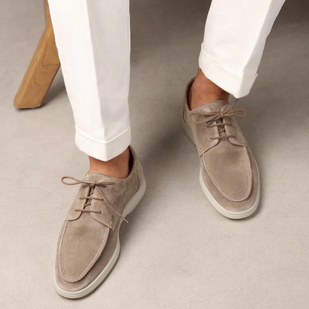 Premium men's suede moccasins