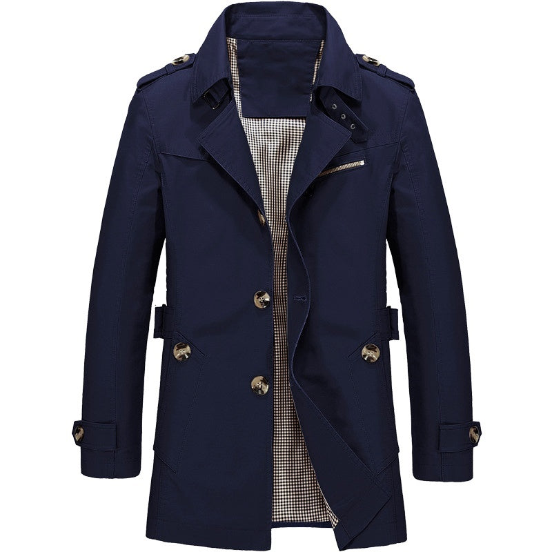 Enzo - Giacca Windbreaker con Fodera in Pile