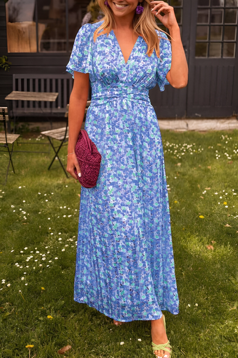 Ava™ | Elegante Maxi Dress con Scollo a V e Vestibilità Femminile