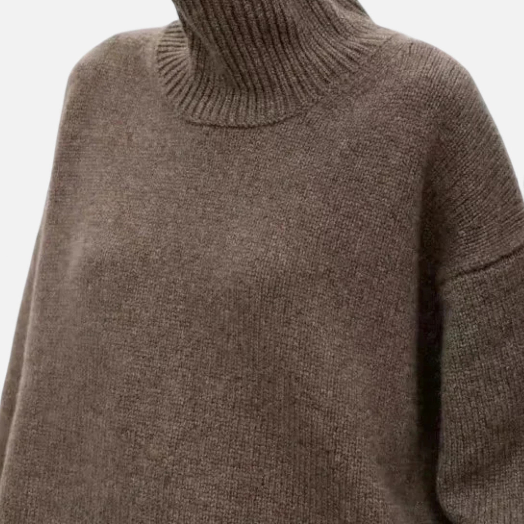 Camisola de lã para mulher – Elegância intemporal com gola alta