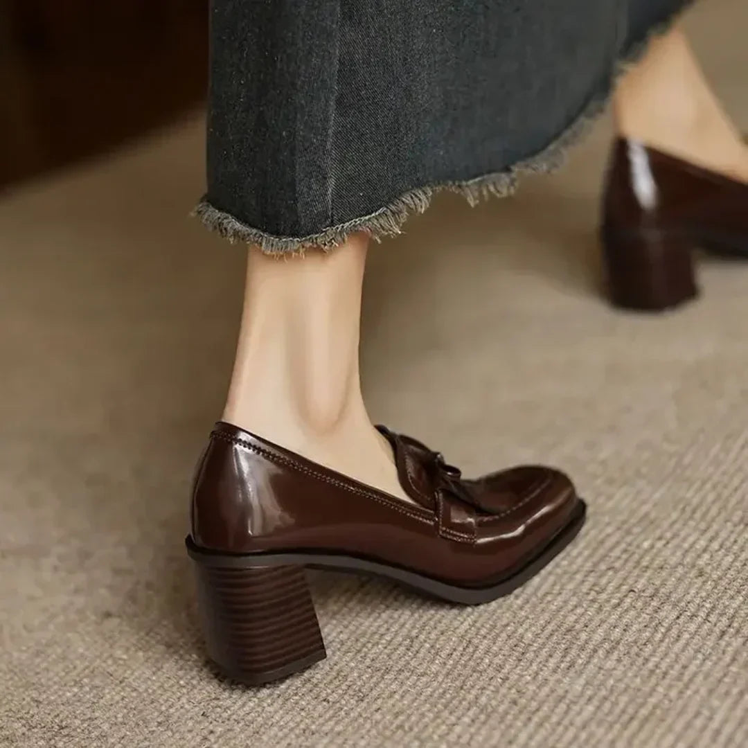 Mocasini eleganți Dorothy cu toc pentru ocazii de clasă