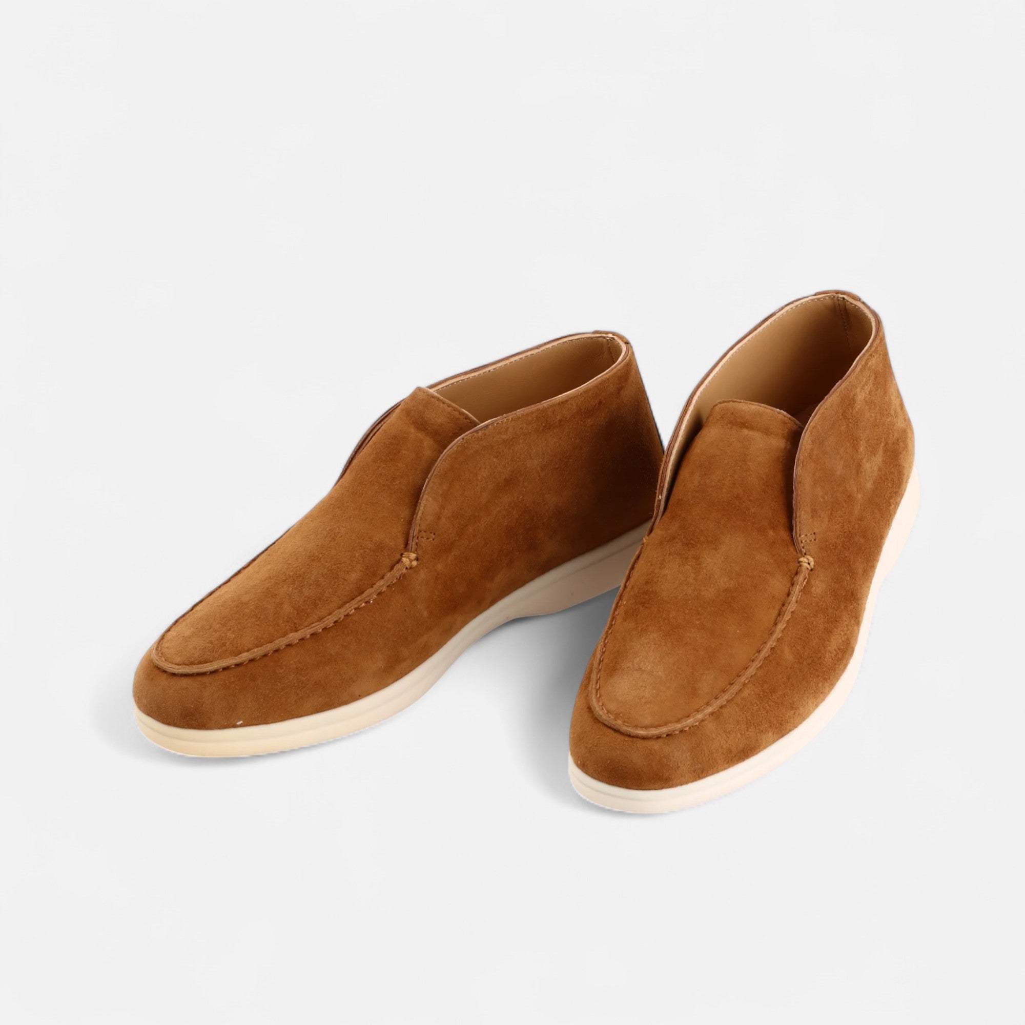Mocasini Mule din piele întoarsă pentru bărbați - Heritage Camel