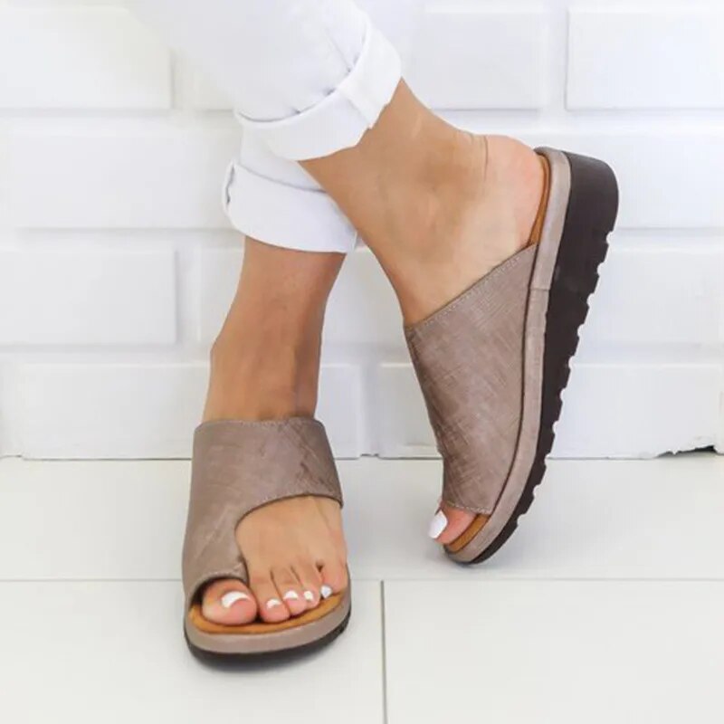 Sandalias ergonómicas para mujer para juanete