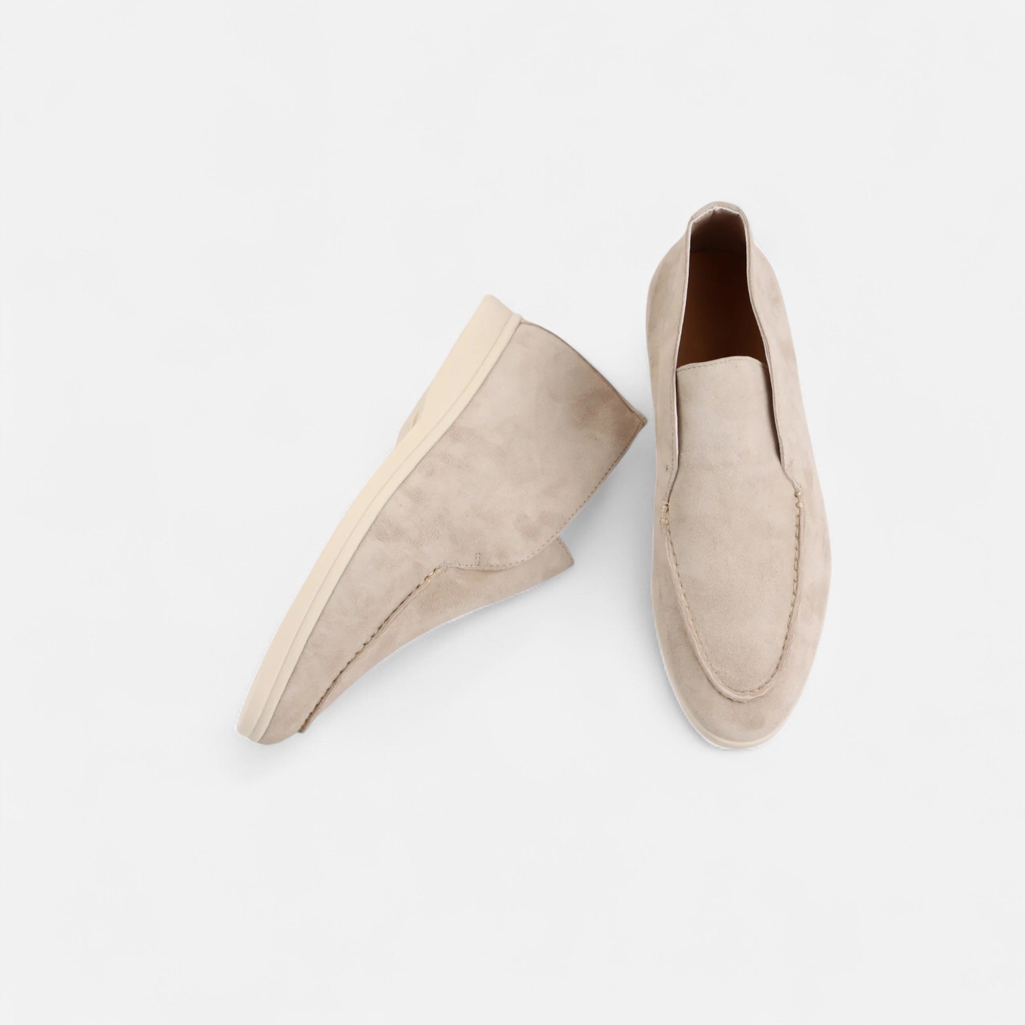 Men's Suede Mule Loafers - Heritage Camel