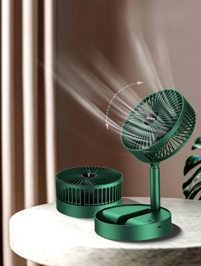 Ventilatore portatile ricaricabile da tavolo