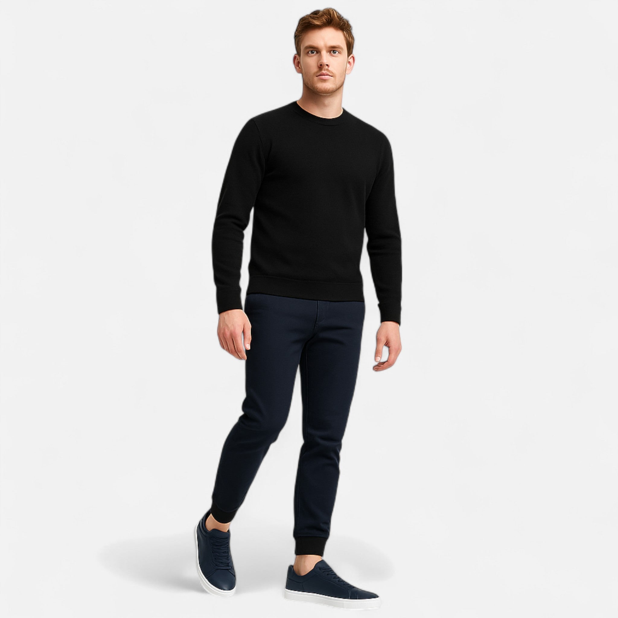 Męskie sneakersy slip-on z lekką podeszwą i minimalistycznym designem