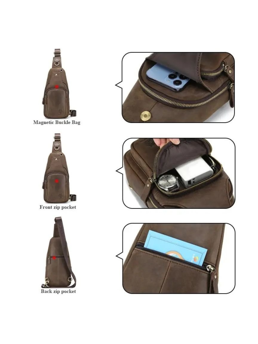Anders | essentiel skuldertaske i læder