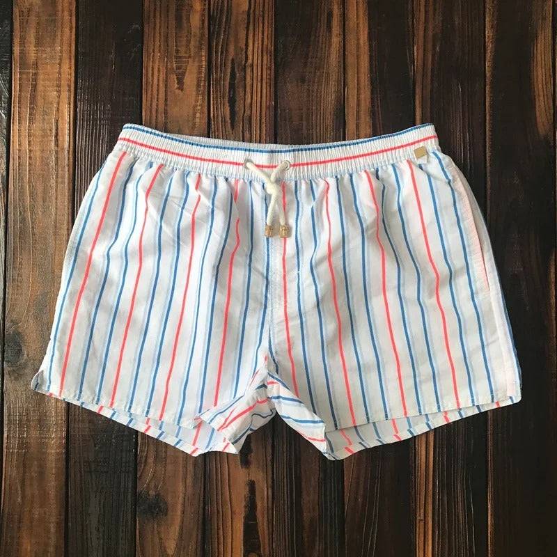 Pantaloncini da Bagno da Uomo – Design a Righe ad Asciugatura Rapida