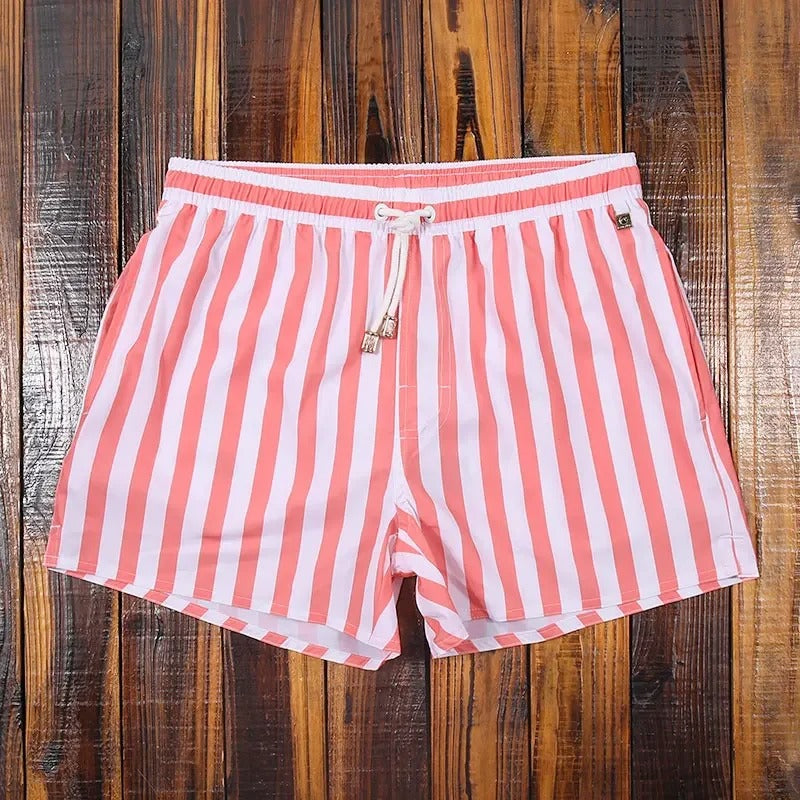 Pantaloncini da Bagno da Uomo – Design a Righe ad Asciugatura Rapida