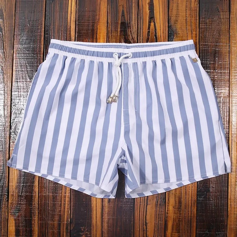 Pantaloncini da Bagno da Uomo – Design a Righe ad Asciugatura Rapida
