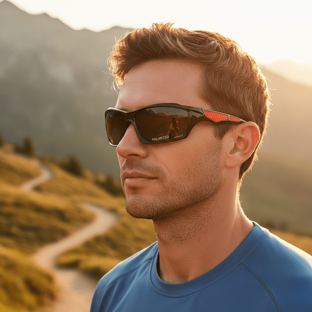 BRIGHTONIX | Round Polarized Sunglasses with UV400 Protection - Lightweight Metal Frame 0