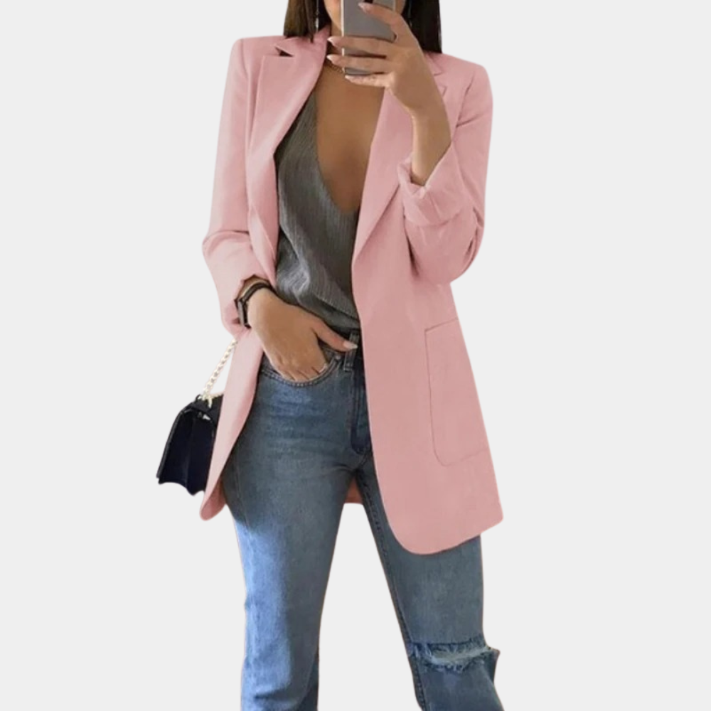 Blazer largo sastre premium para mujer