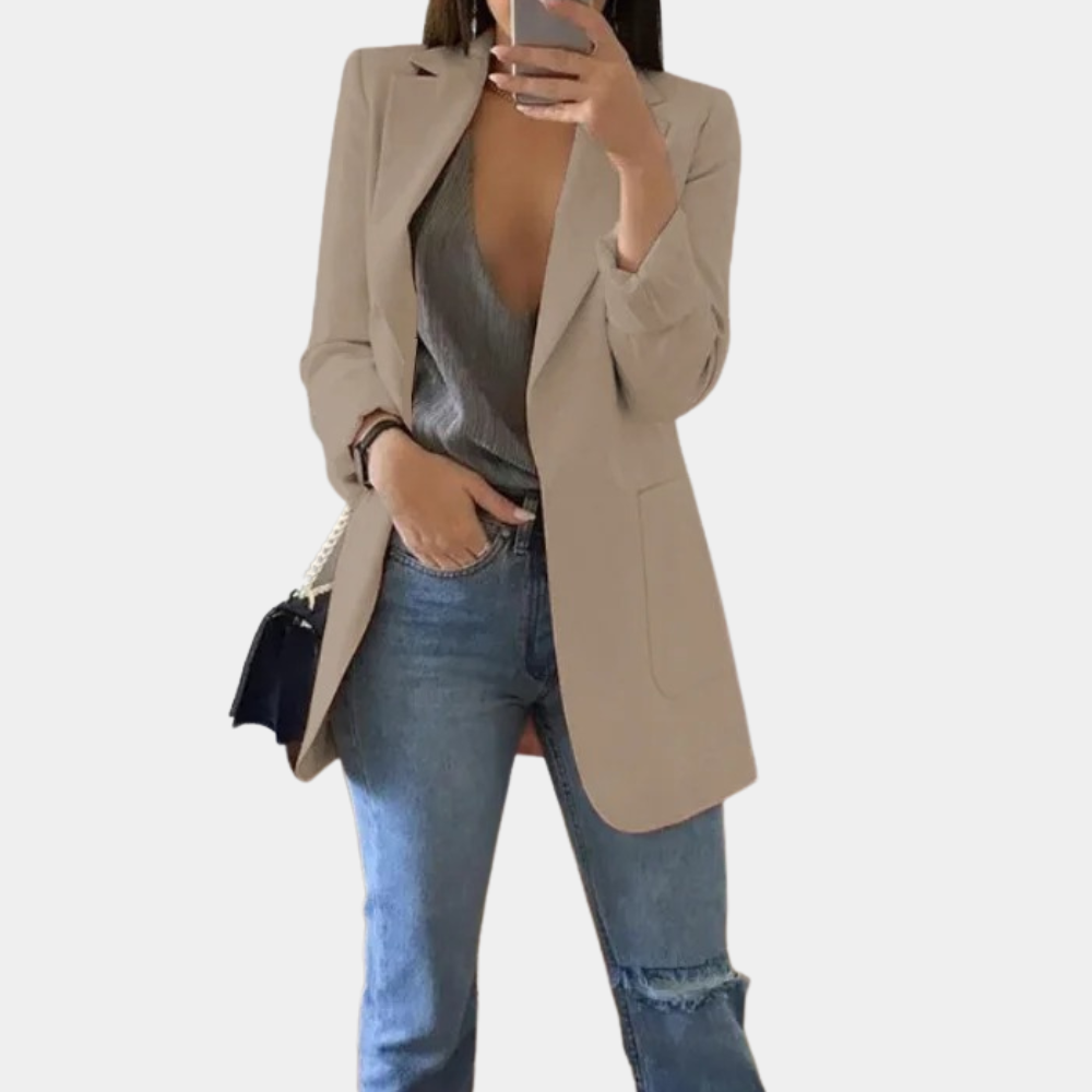 Blazer largo sastre premium para mujer