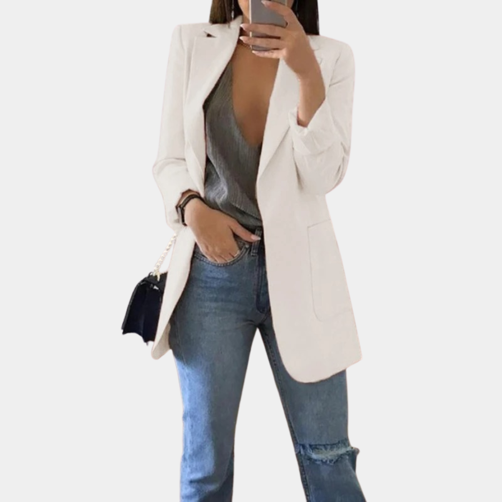 Blazer largo sastre premium para mujer