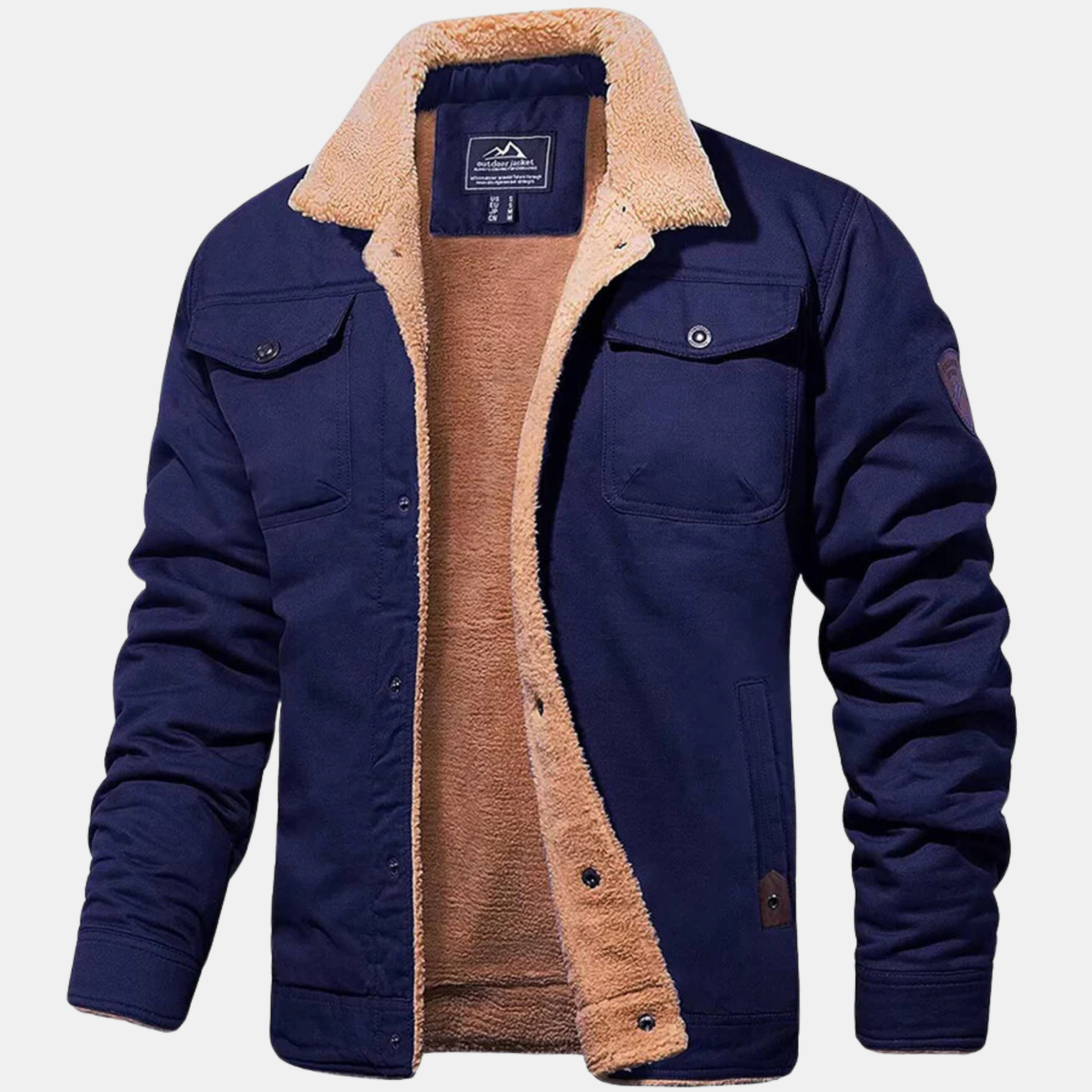 Κλασικό vintage ανδρικό bomber μπουφάν