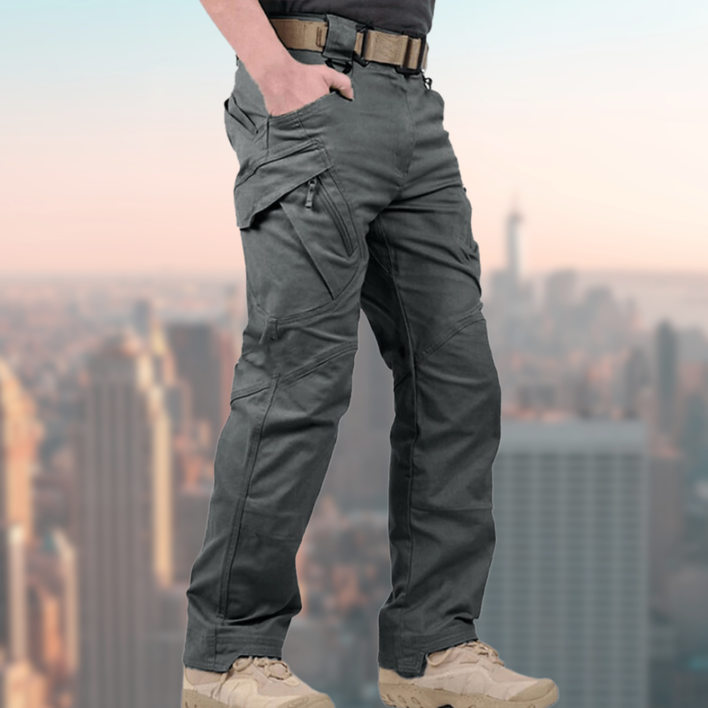 Pánské nepromokavé cargo kalhoty – taktické outdoor kalhoty