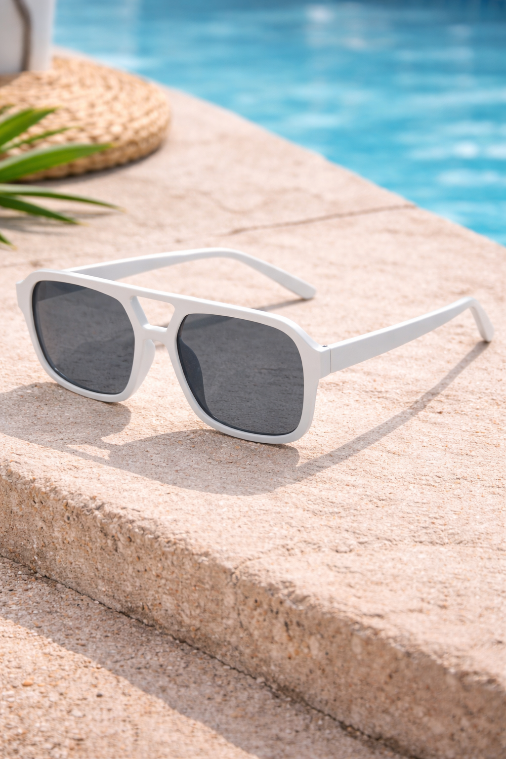 Occhiali da Sole Unisex Rettangolari con Lenti UV Protezione Stile Casual Vintage