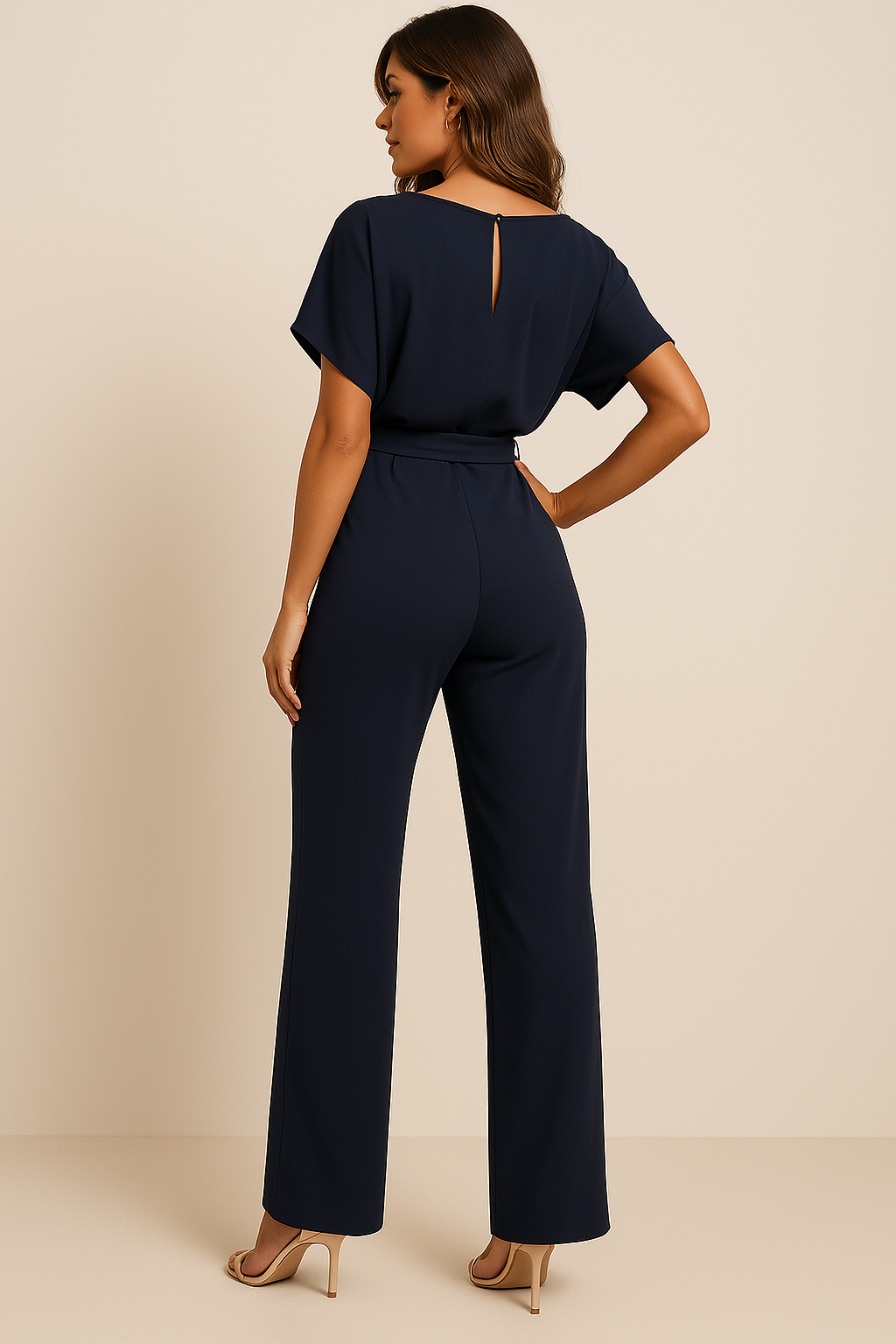 Tuta elegante da donna con cintura in vita