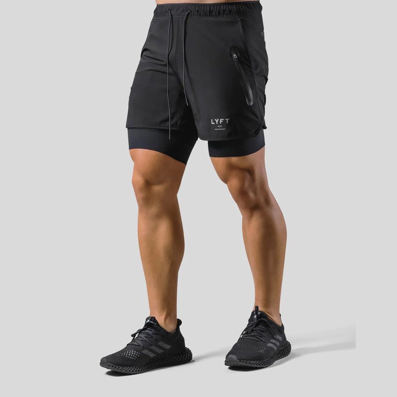 CottonFlex | Men's Gym Shorts – 2-in-1 Design With Compression Liner 2