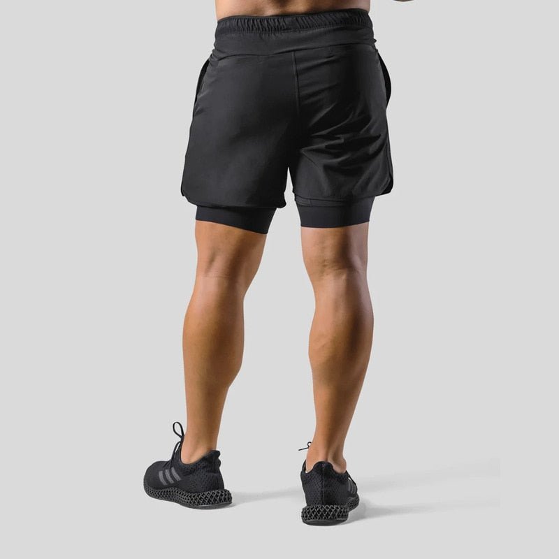 CottonFlex | Men's Gym Shorts – 2-in-1 Design With Compression Liner 3