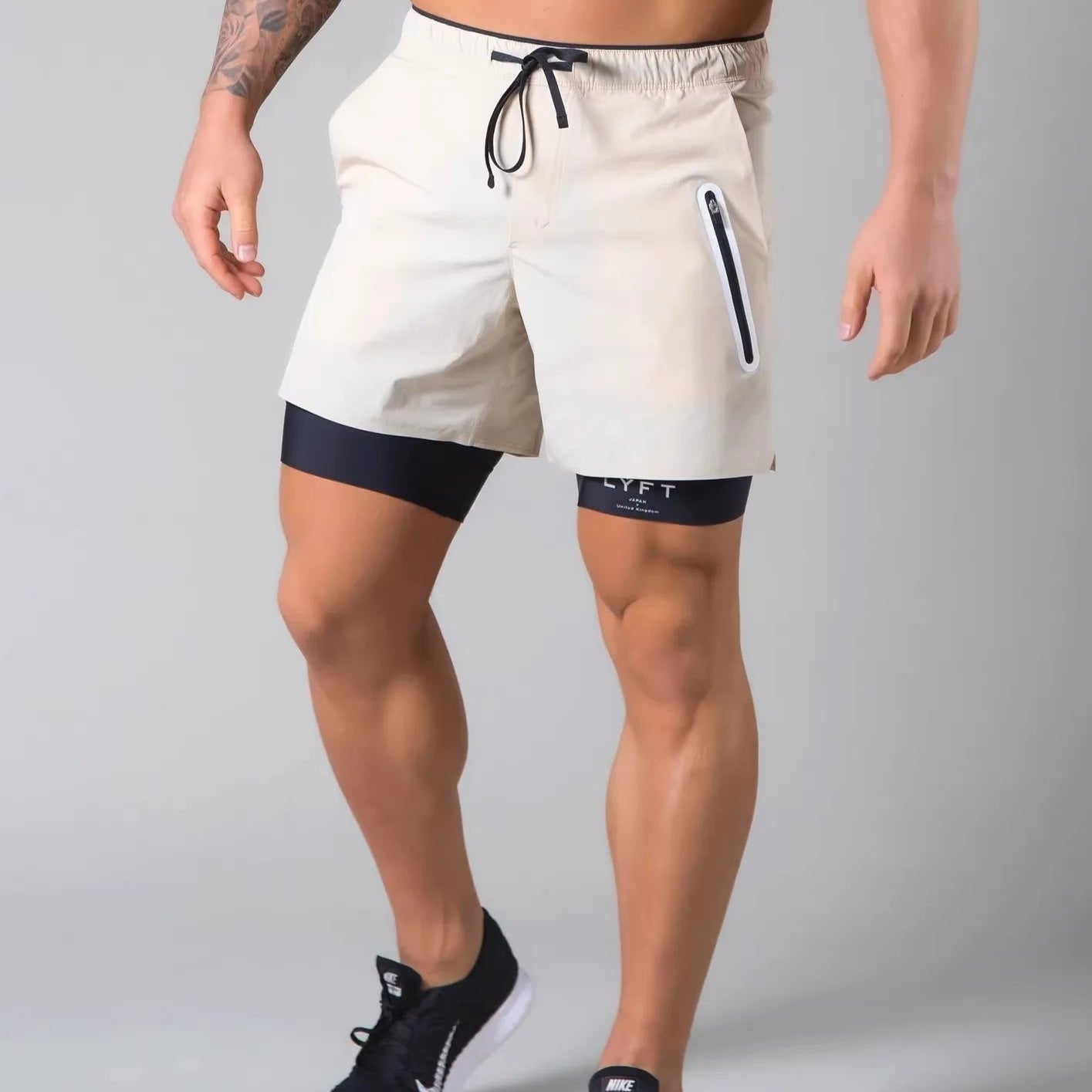 CottonFlex | Men's Gym Shorts – 2-in-1 Design With Compression Liner 6