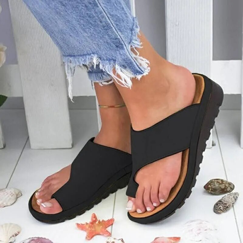 Sandalias ergonómicas para mujer para juanete