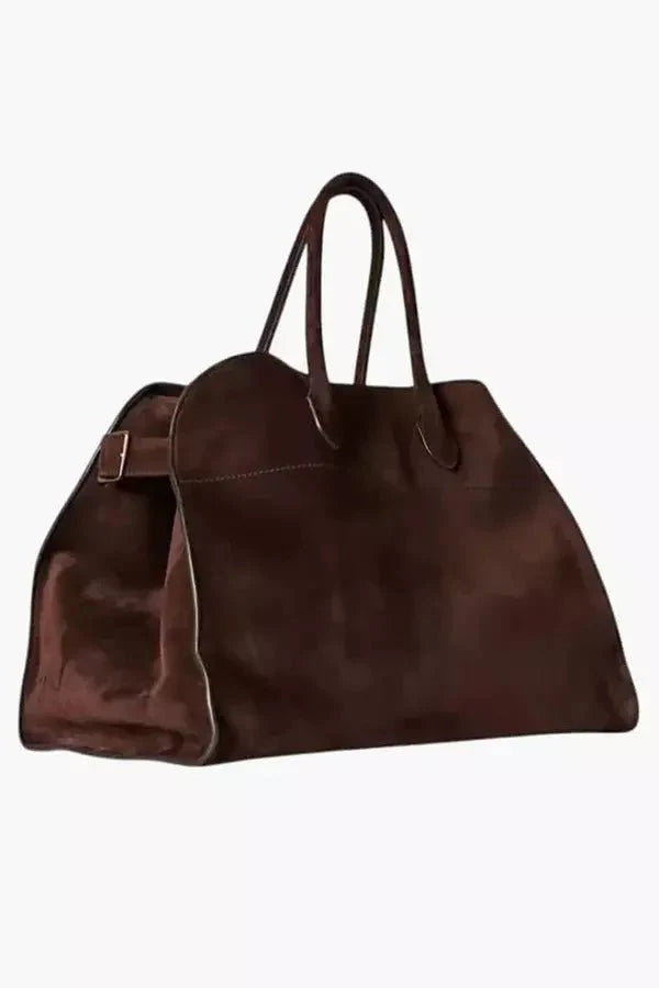 Borsa a mano donna grande in pelle capiente borsa viaggio weekend elegante