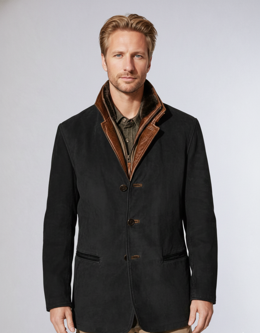 Valerios Fashion giacca uomo pelle vintage