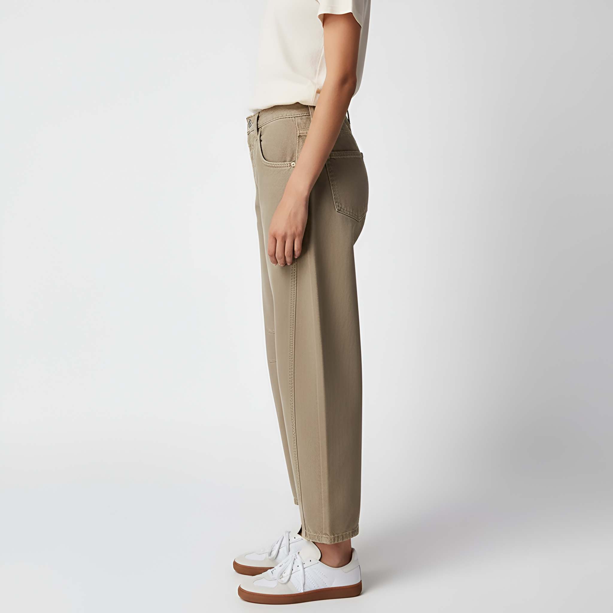 Valerios Fashion women's wide-leg jeans in high-waisted cotton denim