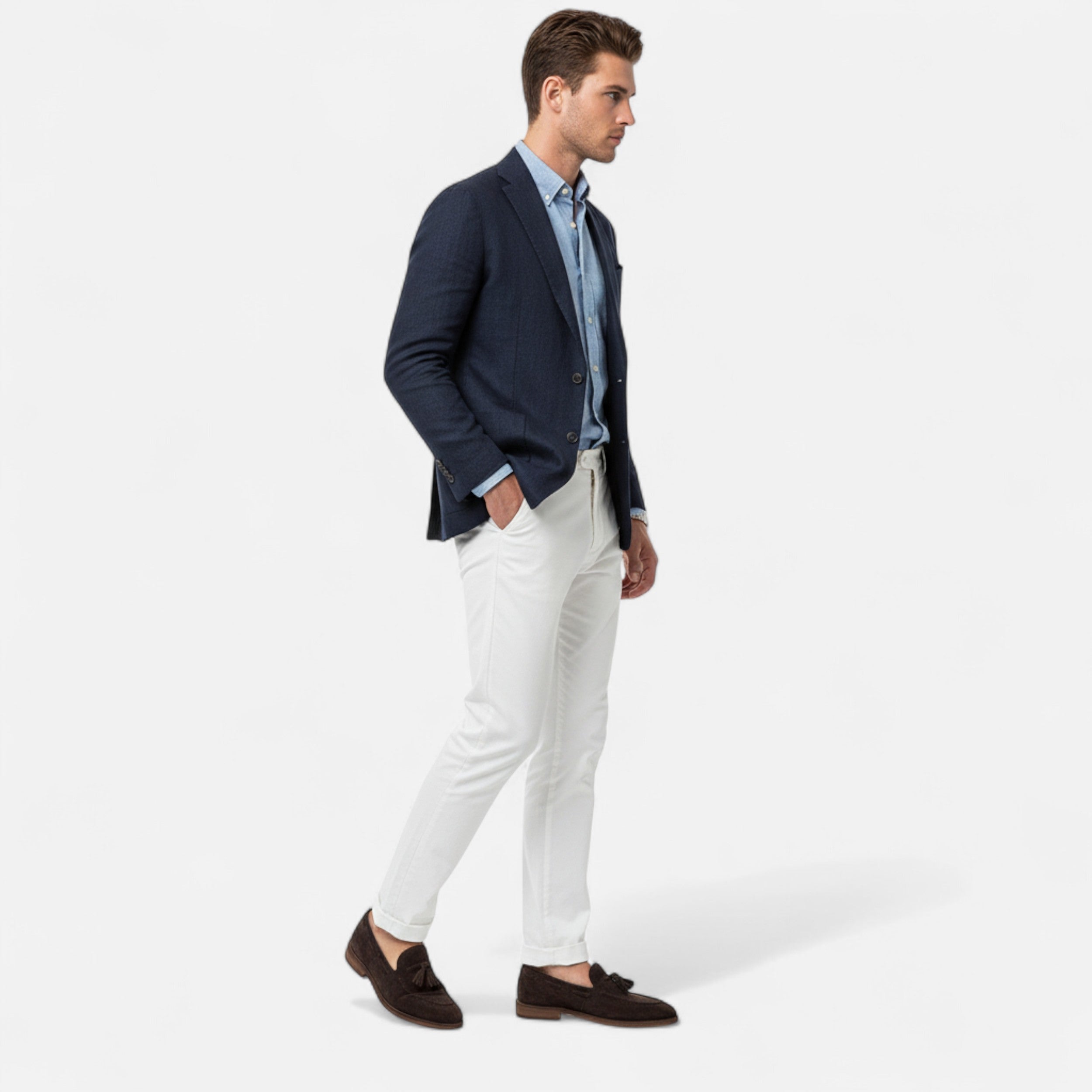 Men's Nubuck Leather Loafers | Classic British Style