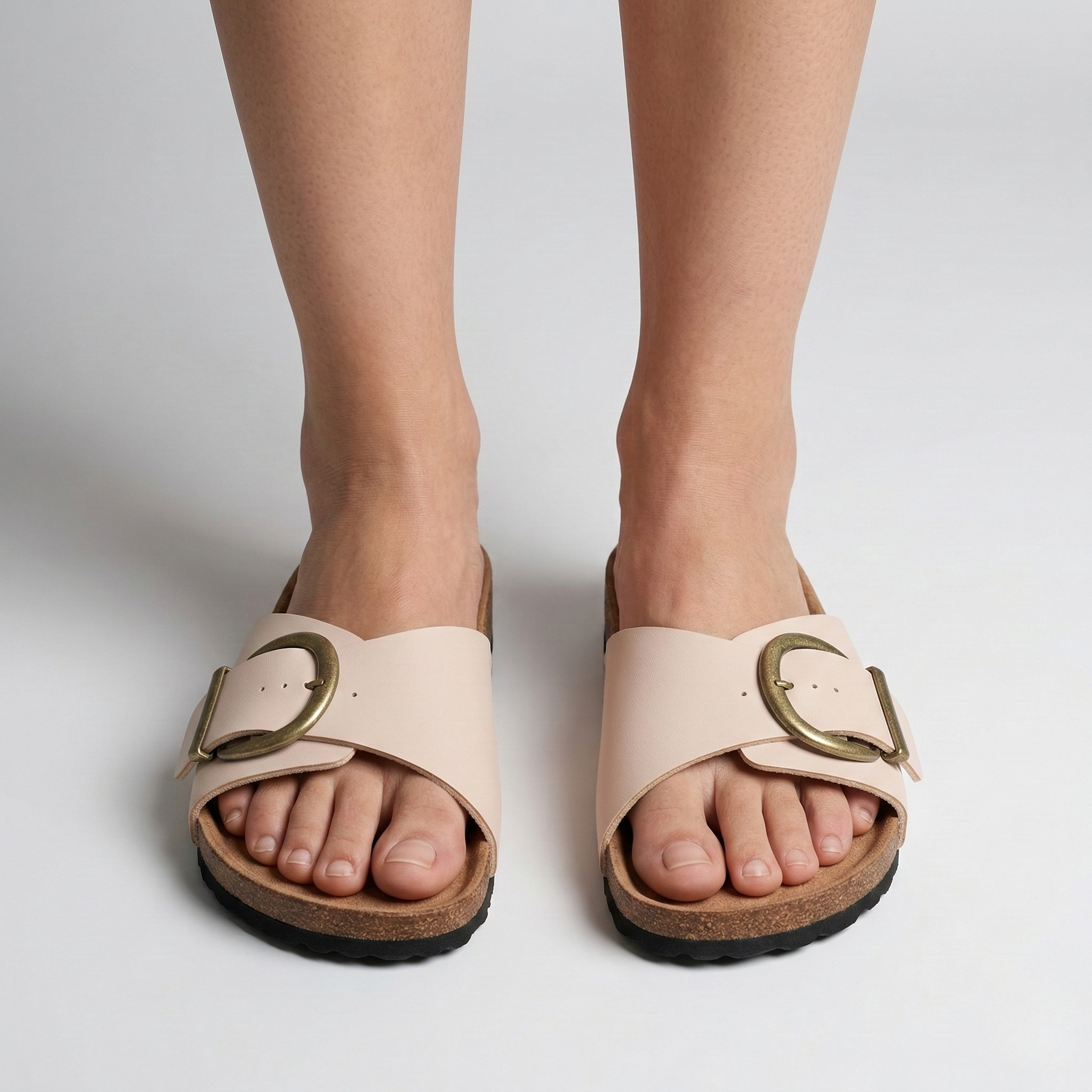 Sandali donna con fibbia regolabile ciabatte estive comfort suola anatomica