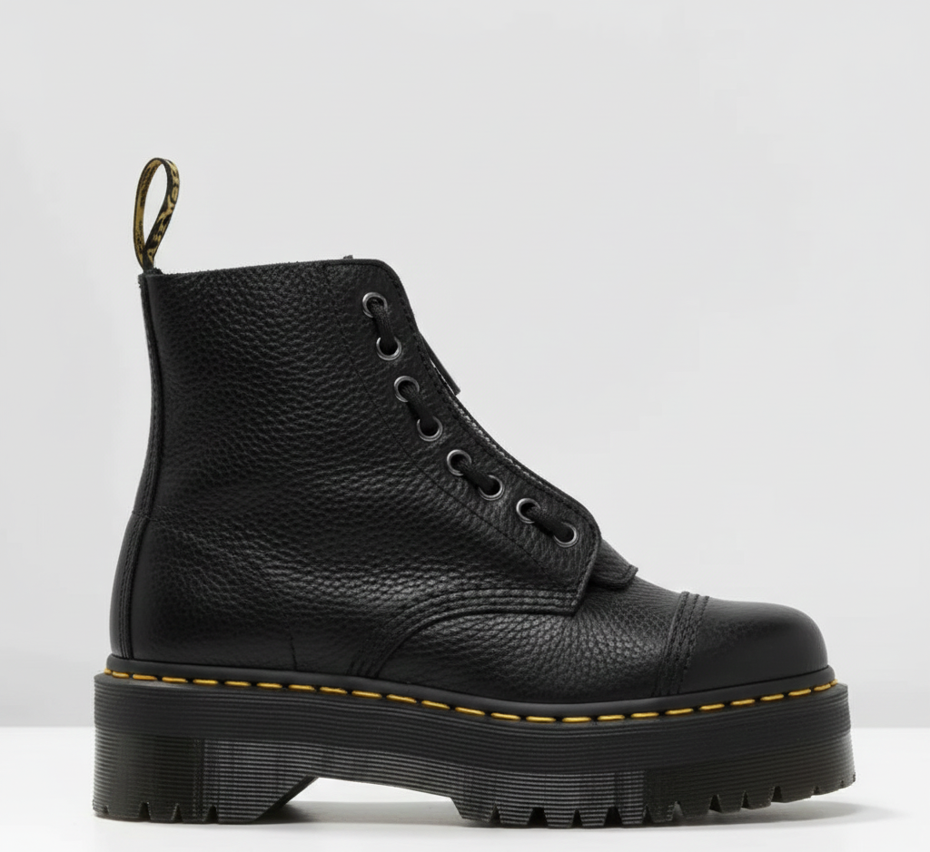 Valerios Fashion stivali unisex in pelle con cerniera