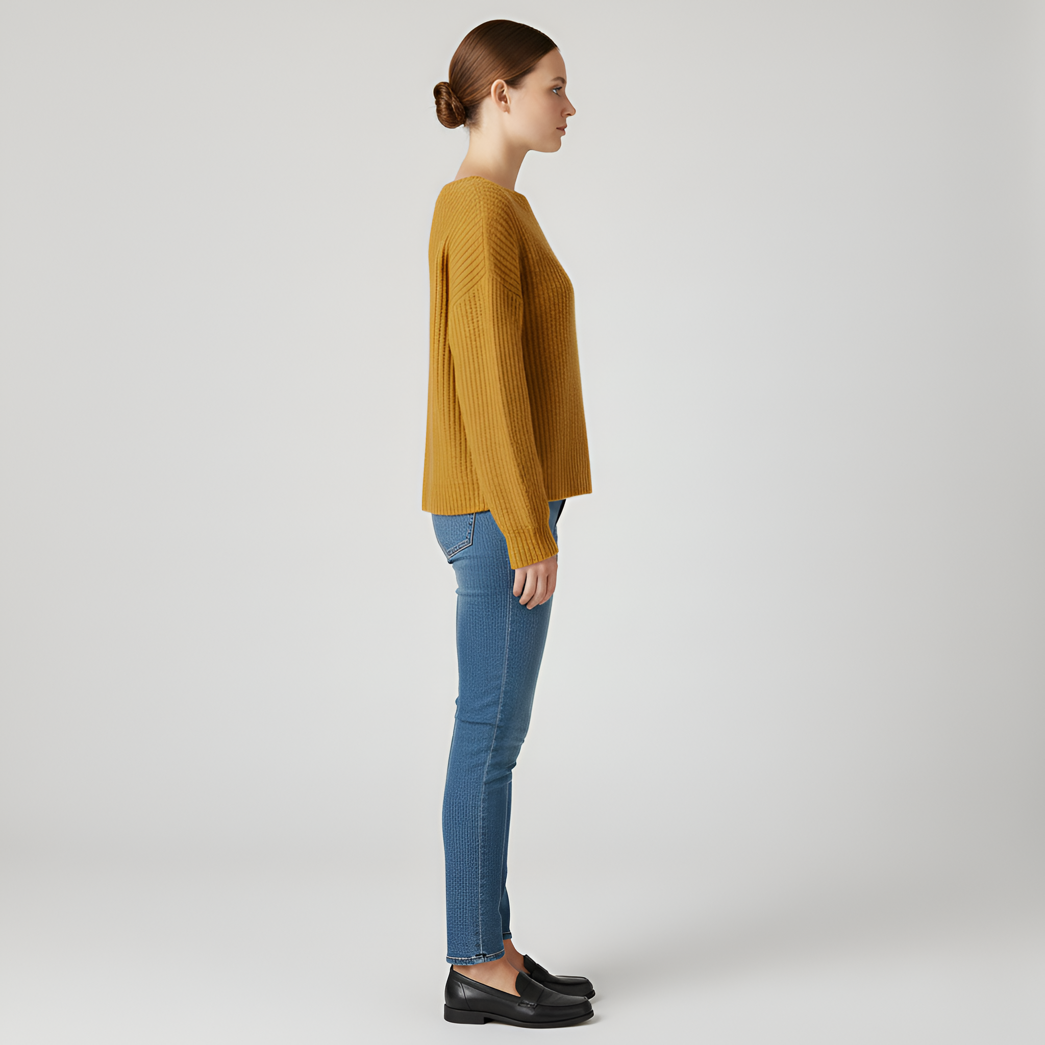 Valerios Fashion women's wool sweater crew neck comfortable fit casual