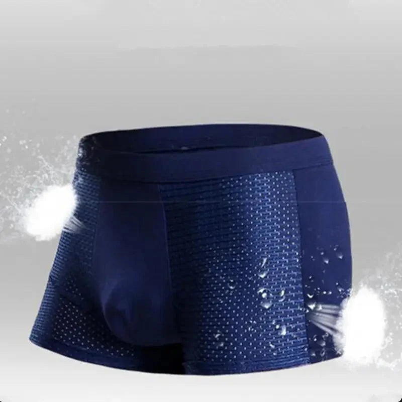 Ανδρικά Boxer από Μπαμπού (Συσκευασία 4) - Αναπνεύσιμο και Άνετο Εσώρουχο