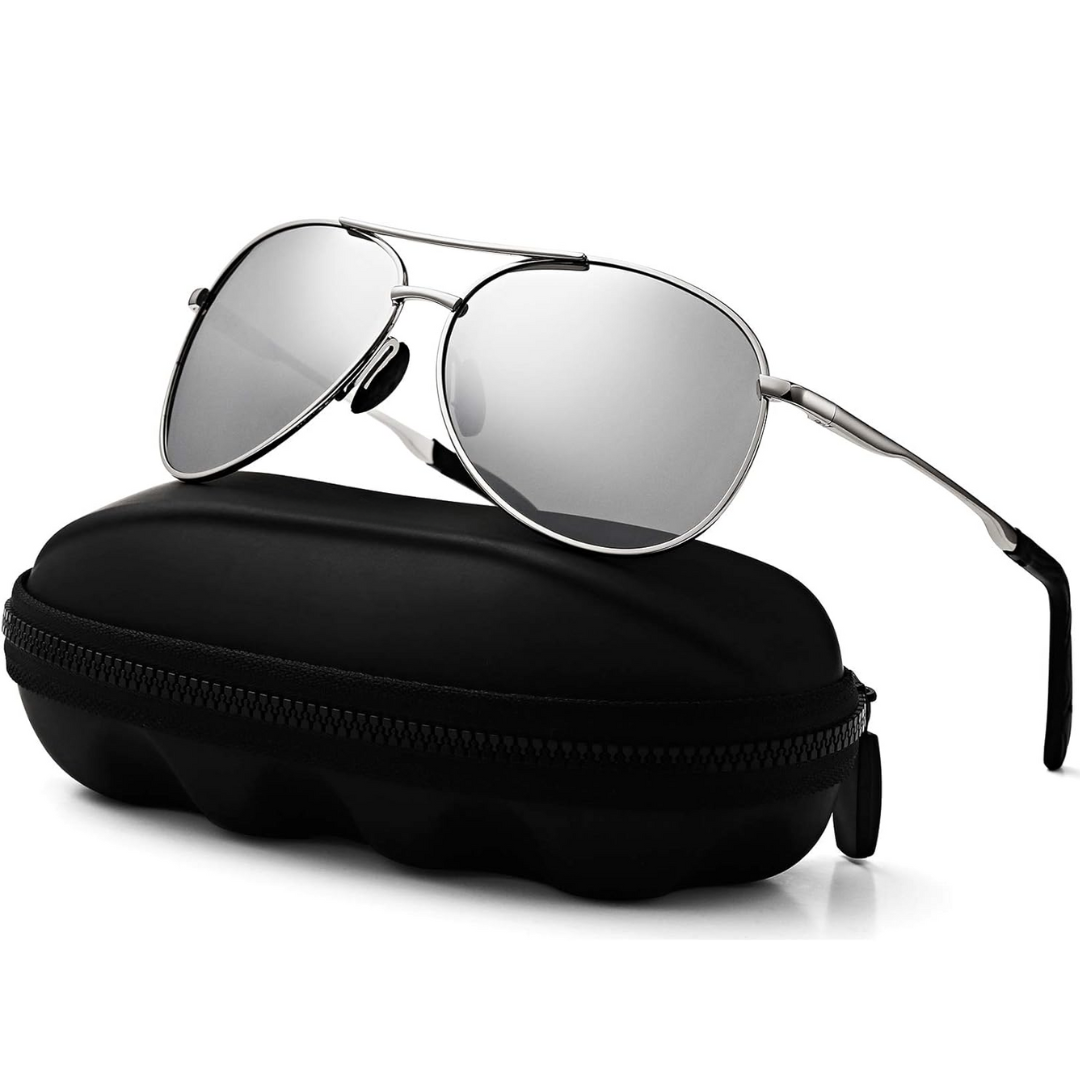 Joey | Polarized Aviator Sunglasses with UV400 Protection - Lightweight Metal Frame 1