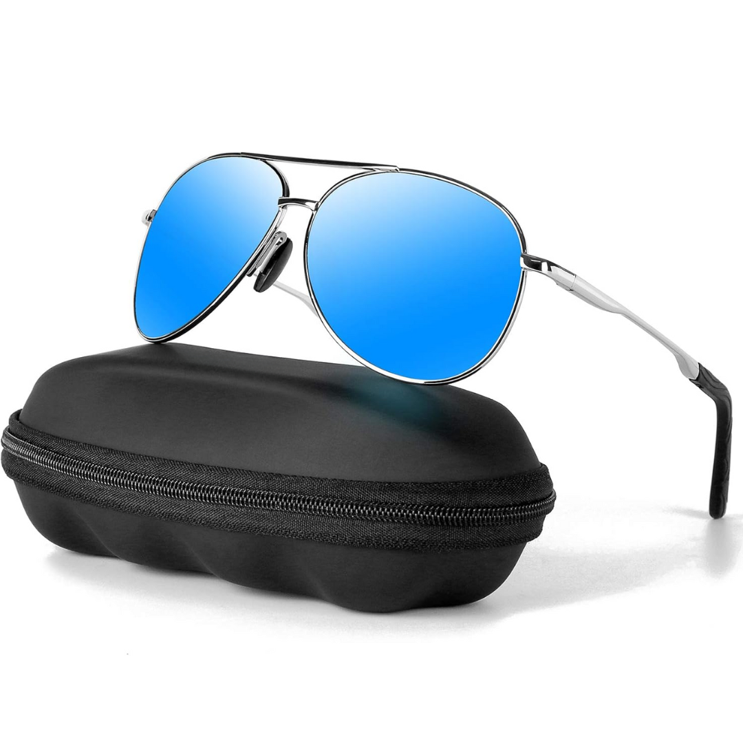 Joey | Polarized Aviator Sunglasses with UV400 Protection - Lightweight Metal Frame 10