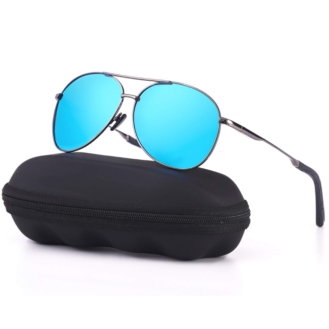 Joey | Polarized Aviator Sunglasses with UV400 Protection - Lightweight Metal Frame 6