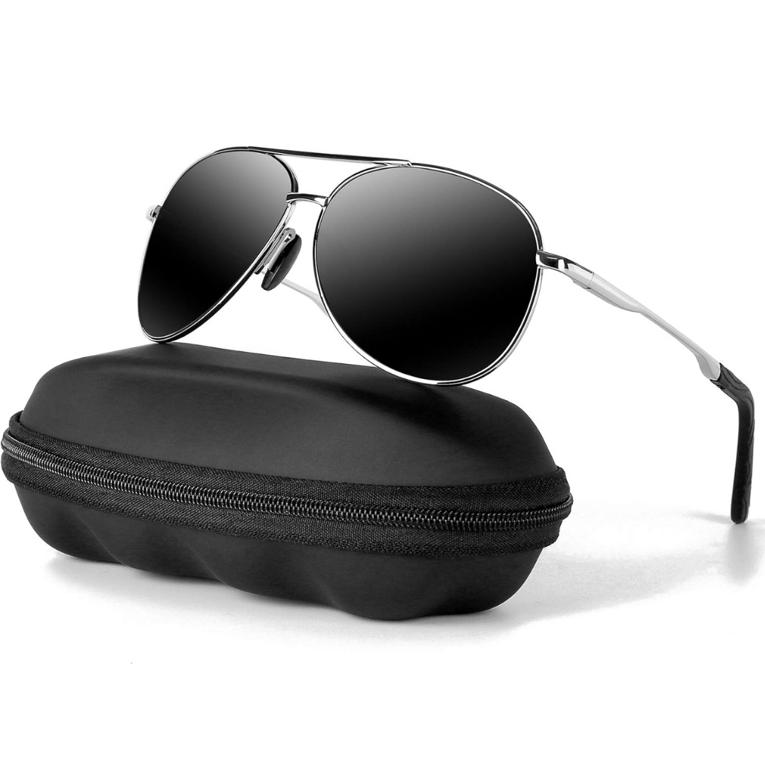 Joey | Polarized Aviator Sunglasses with UV400 Protection - Lightweight Metal Frame 9