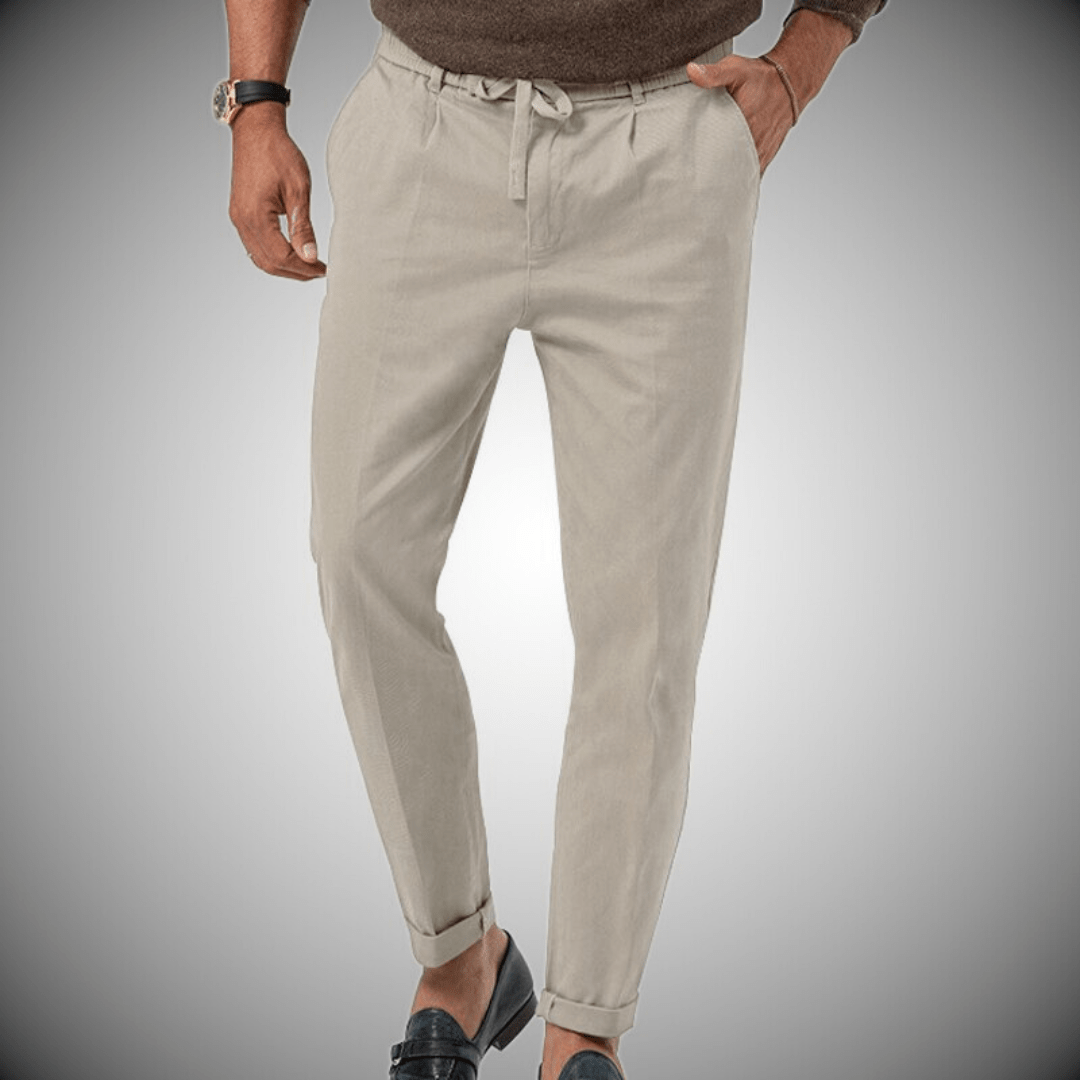 Pantalones de lino para hombre de alta calidad