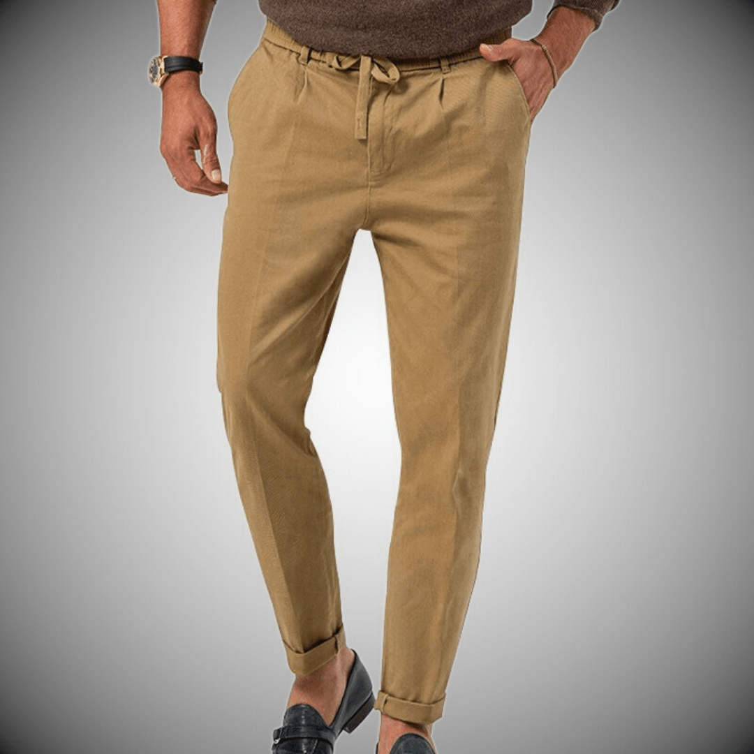 Pantalones de lino para hombre de alta calidad