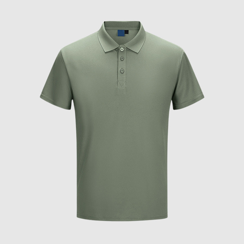 Men's Slim Fit Polo Shirt with Short Sleeves and Classic Collar