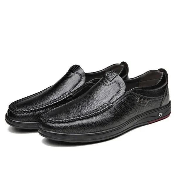 Pánské slip-on boty z pravé kůže