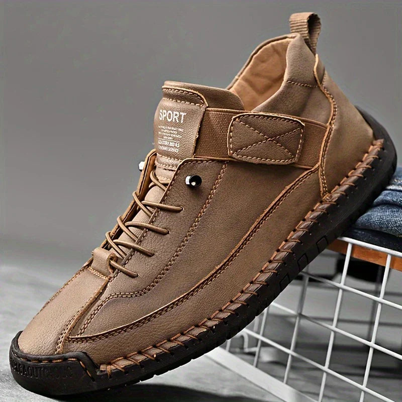 Sneakers Casual Uomo con Punta Larga e Suola Comfort Antiscivolo