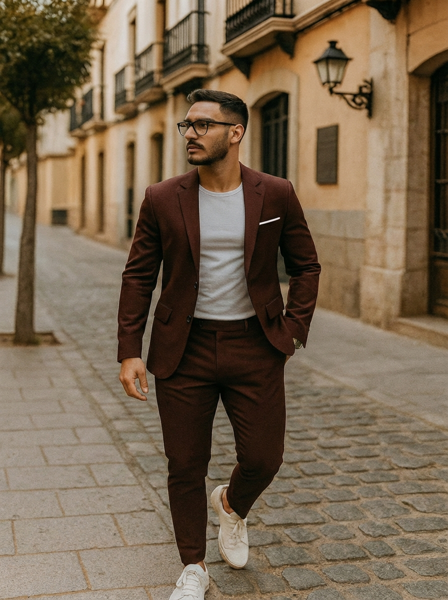 Elegancka męska suknia na wesele | Formalna